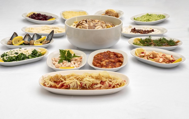 Kompilacja potraw na stole